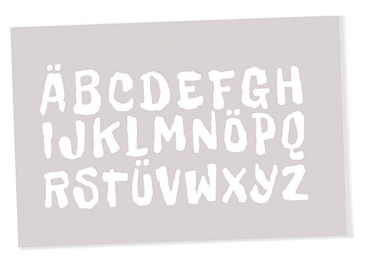 Dino-Cars ABC-Stickersatz für Frontspoiler